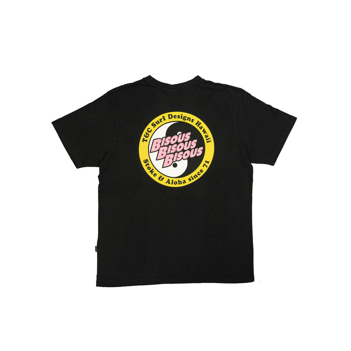 Bisous SS x T&C Tee - Washed Black