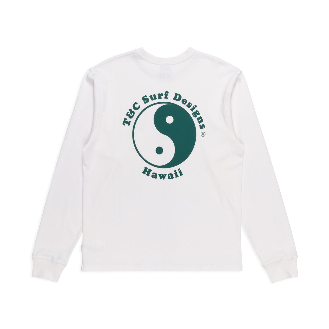 T&C Surf Designs YY Logo L/S Tee - White