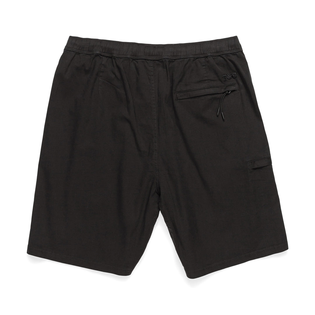 T&C Surf Designs Pearl Elastic Short- Washed Black