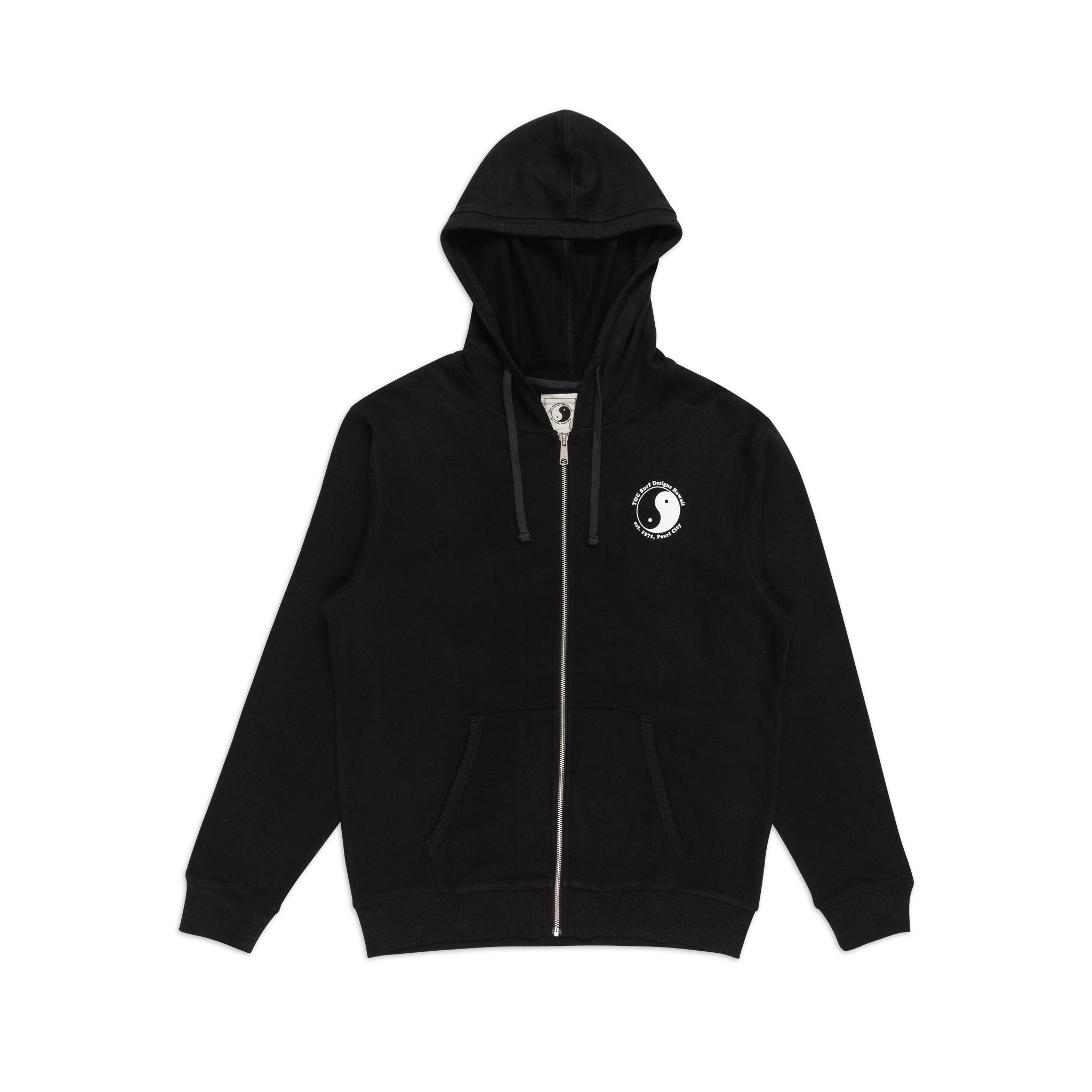 T&C Surf Designs OG Full Zip Hooded Fleece - Black