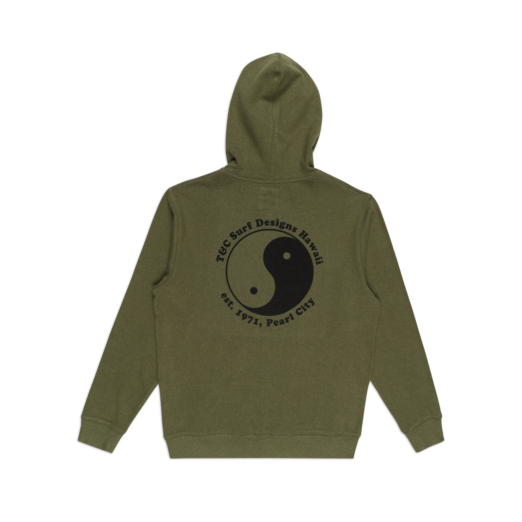 T&C Surf Designs OG Full Zip Hooded Fleece - Military Green