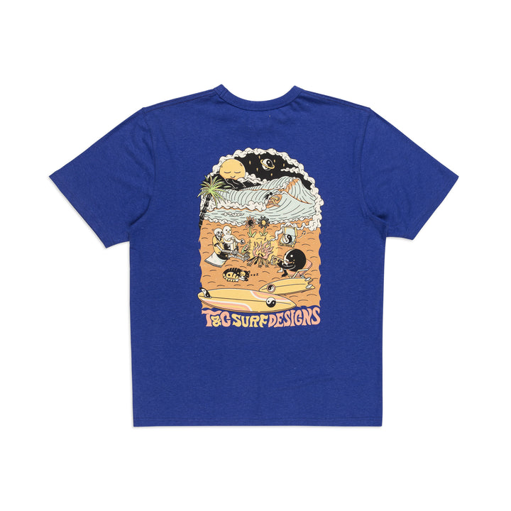 T&C Surf Designs Kenny Scene S/S Tee - Porcelain Blue