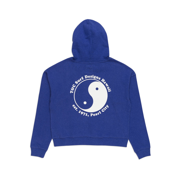 T&C Surf Designs Women OG Hooded Fleece- Porcelain Blue