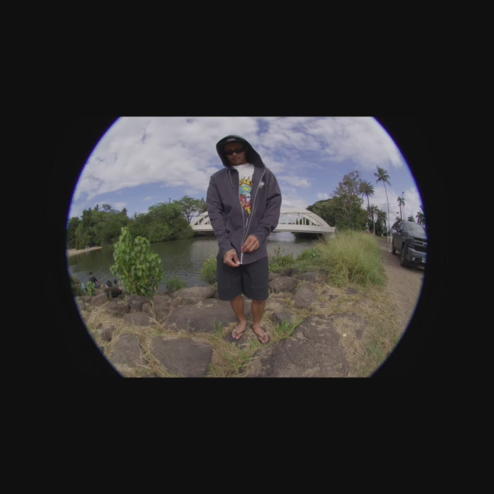 T&C Surf Designs Under the Sun Full Zip Hooded Sweatshirt - Washed Black