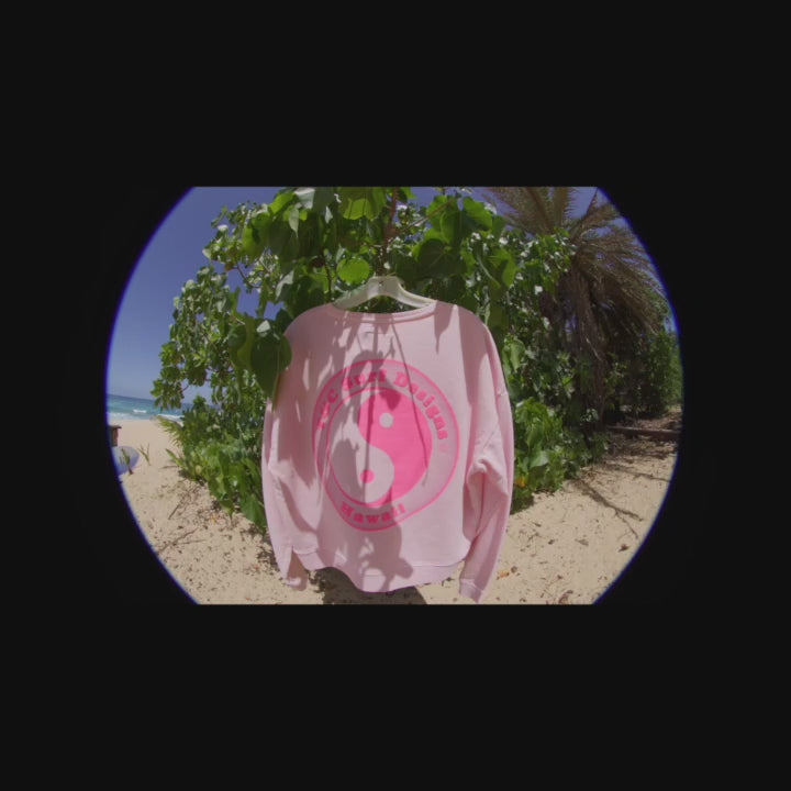 T&C Surf Designs Women YY Crew Sweat- Washed Rose