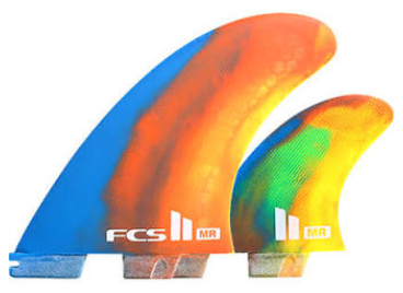 FCS II MR Series 2+1 Twin Fins