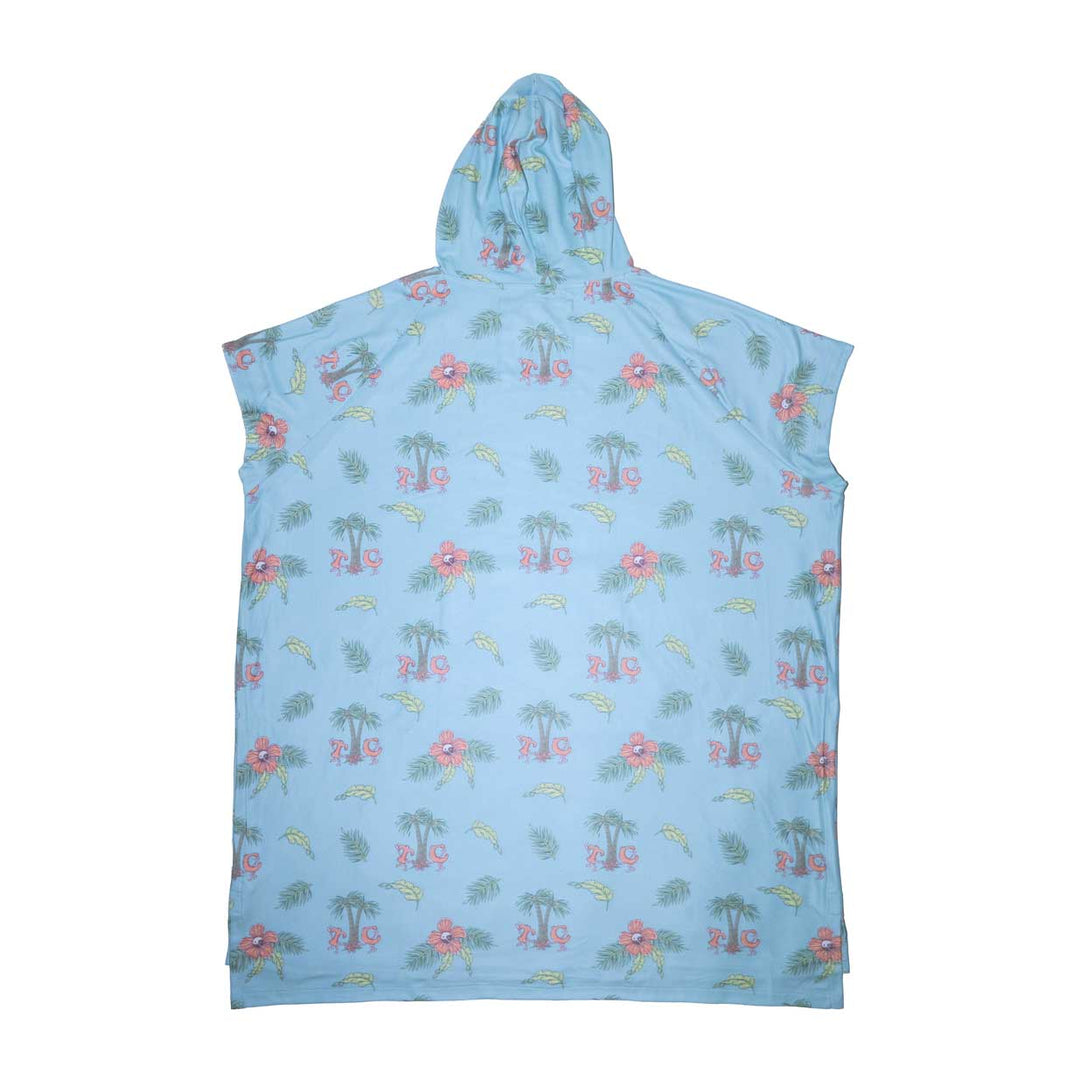 YY Poncho Aqua Micro Kenny print