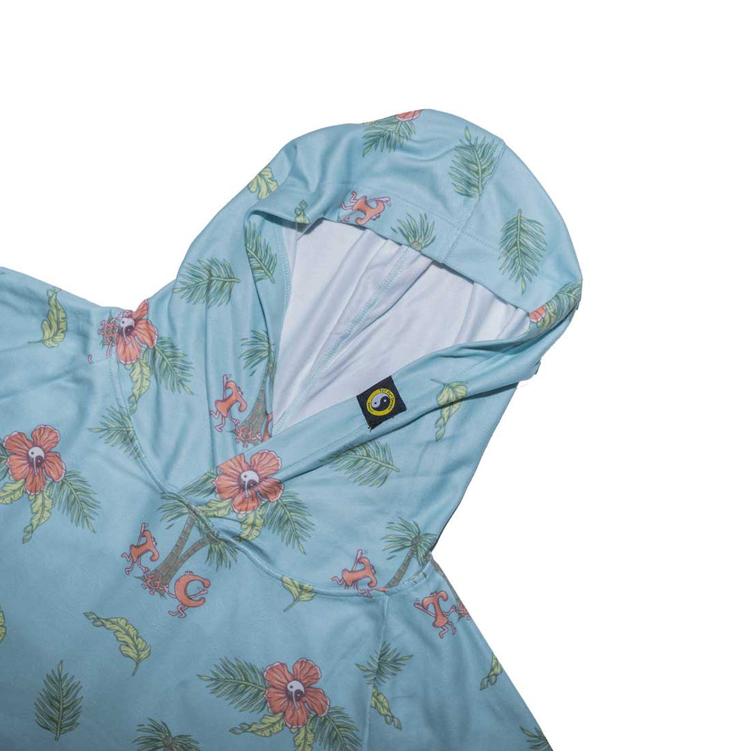 YY Poncho Aqua Micro Kenny print