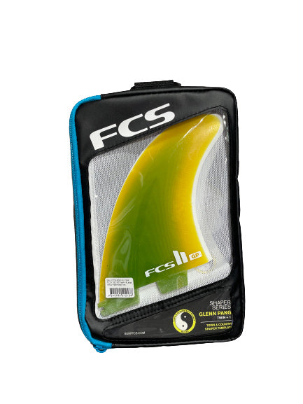 FCS II T&amp;C PG Twin+1 XLarge Yellow Fade Retail Fins