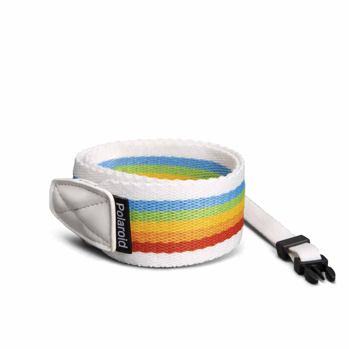 POLAROID Camera Strap Flat Rainbow White