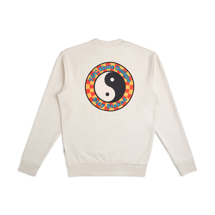 YY SKATE CREW FLEECE - Off White